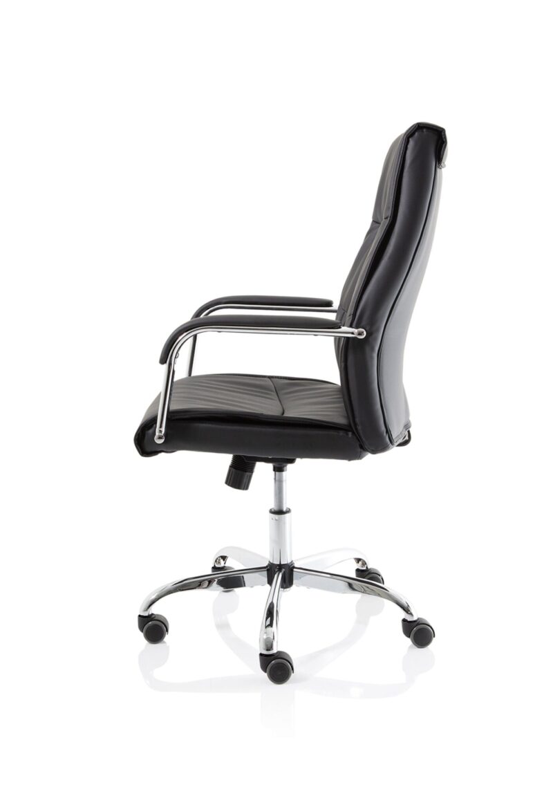Carter High Back Black Leather Executive Office Chair with Arms - Image 4