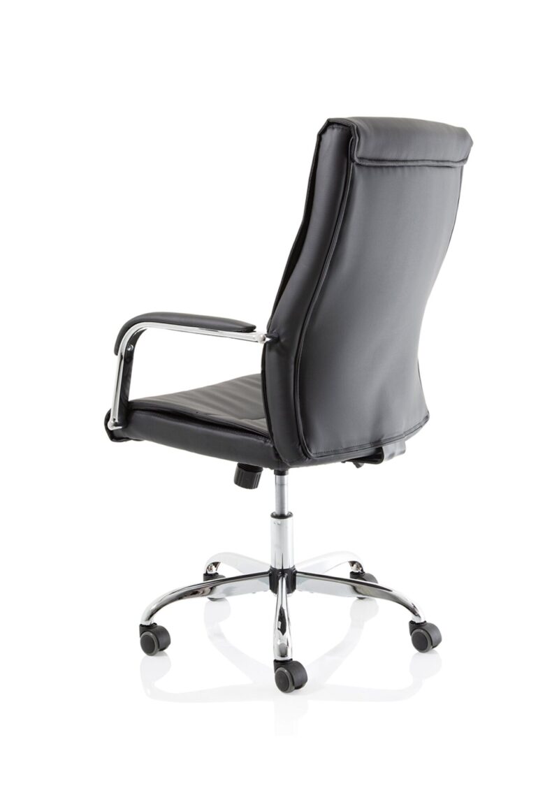 Carter High Back Black Leather Executive Office Chair with Arms - Image 5