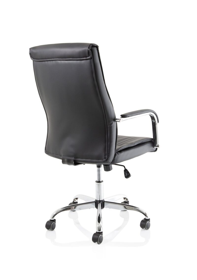 Carter High Back Black Leather Executive Office Chair with Arms - Image 7