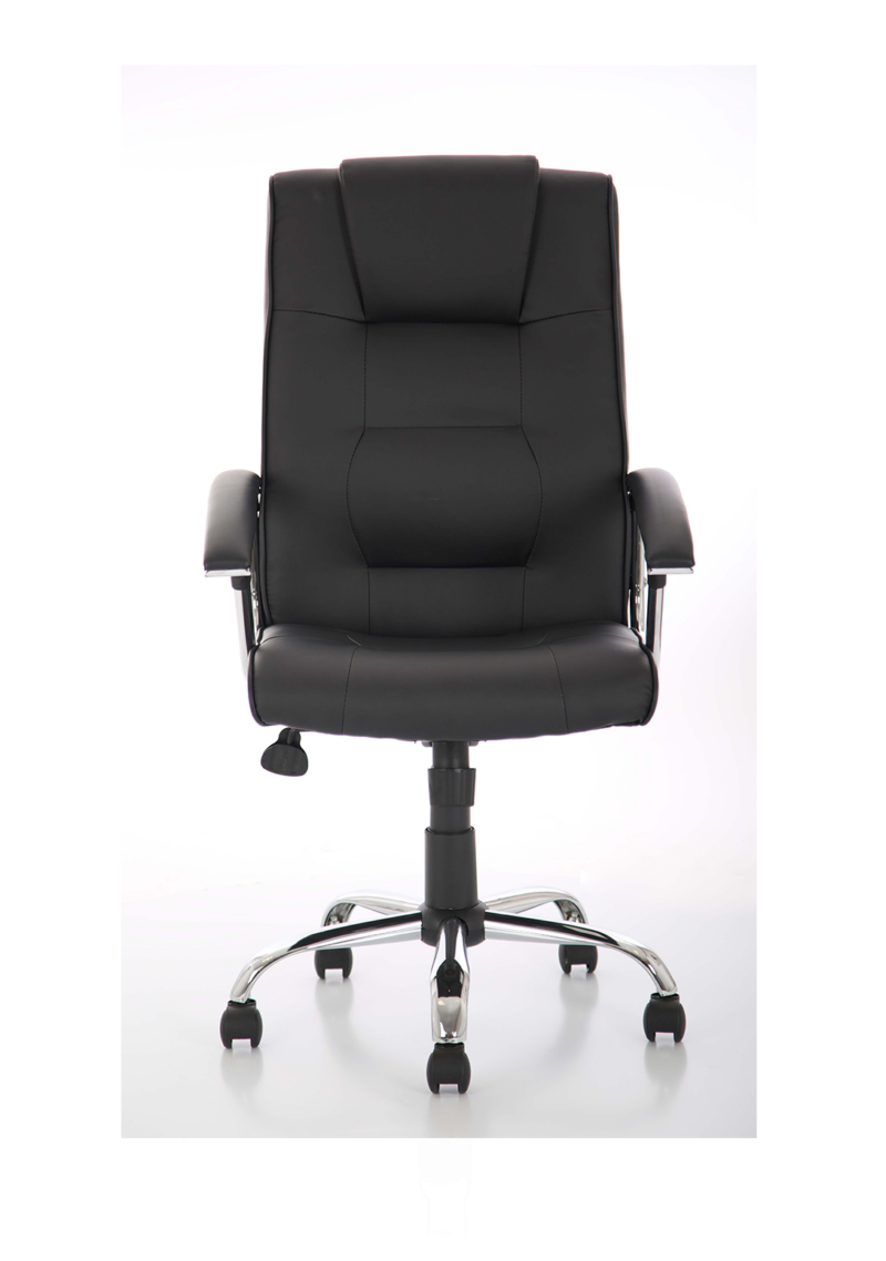 Thrift High Back Executive Black Leather Office Chair with Arms - Image 2
