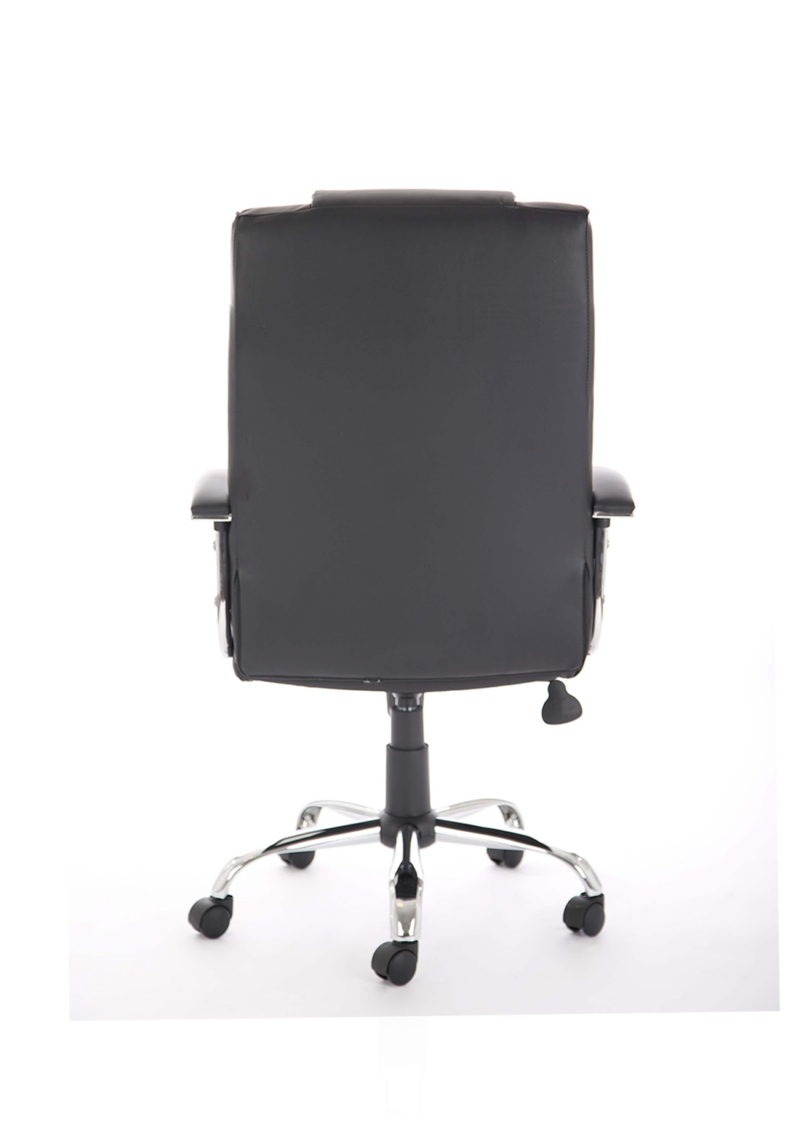 Thrift High Back Executive Black Leather Office Chair with Arms - Image 3