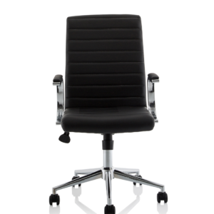 Ezra Medium Back Leather Executive Office Chair with Arms - Image 2