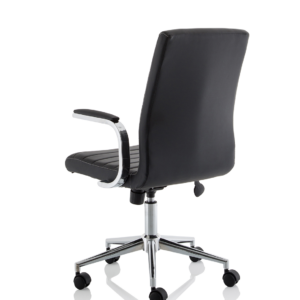 Ezra Medium Back Leather Executive Office Chair with Arms - Image 5