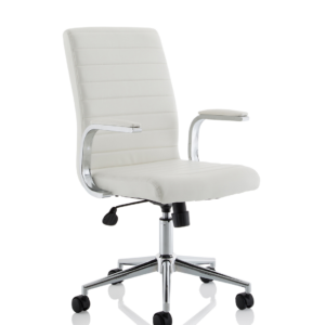 Ezra Medium Back Leather Executive Office Chair with Arms - Image 9