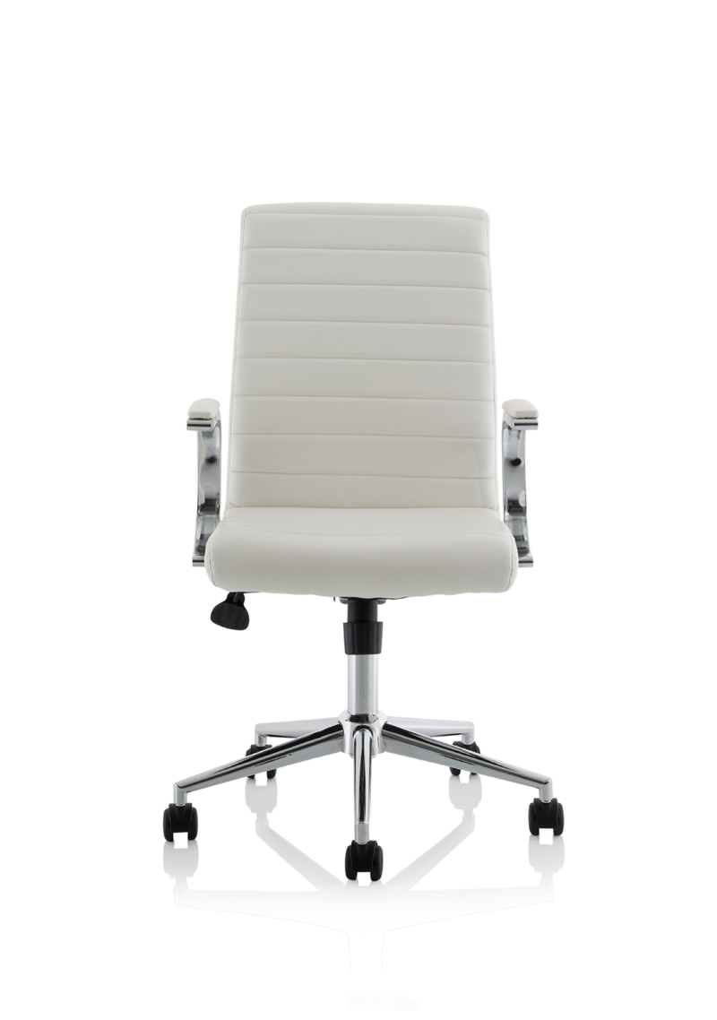 Ezra Medium Back Leather Executive Office Chair with Arms - Image 10