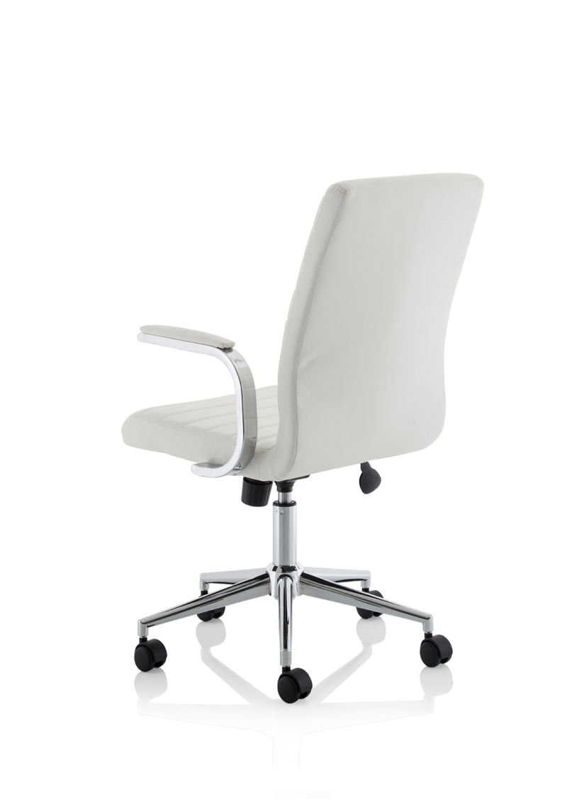 Ezra Medium Back Leather Executive Office Chair with Arms - Image 13