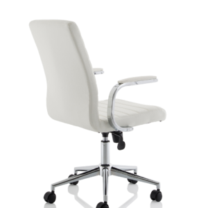 Ezra Medium Back Leather Executive Office Chair with Arms - Image 14