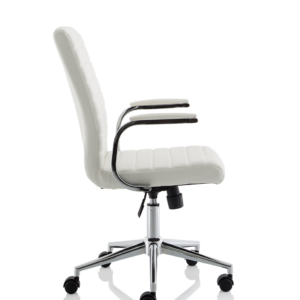 Ezra Medium Back Leather Executive Office Chair with Arms - Image 15