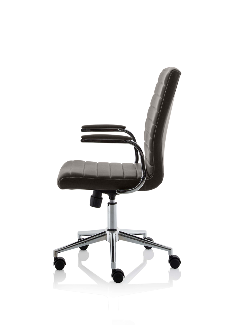 Ezra Medium Back Leather Executive Office Chair with Arms - Image 19