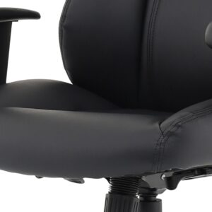 Winsor Medium Back Executive Black Leather Office Chair with Arms - Image 20