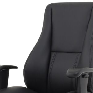 Winsor Medium Back Executive Black Leather Office Chair with Arms - Image 18