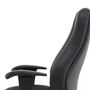 Winsor Medium Back Executive Black Leather Office Chair with Arms - Image 17