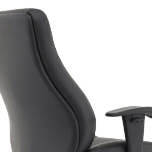 Winsor Medium Back Executive Black Leather Office Chair with Arms - Image 16
