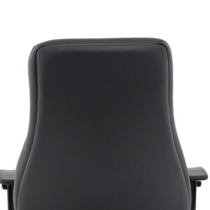 Winsor Medium Back Executive Black Leather Office Chair with Arms - Image 15