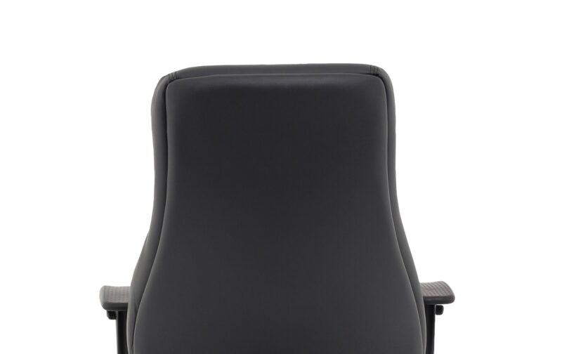 Winsor Medium Back Executive Black Leather Office Chair with Arms - Image 15