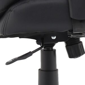 Winsor Medium Back Executive Black Leather Office Chair with Arms - Image 14