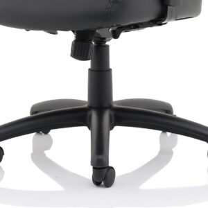 Winsor Medium Back Executive Black Leather Office Chair with Arms - Image 12