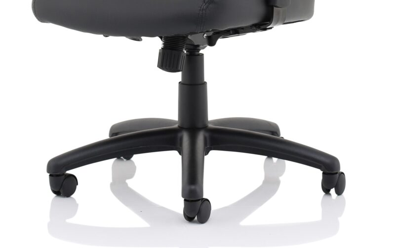 Winsor Medium Back Executive Black Leather Office Chair with Arms - Image 12
