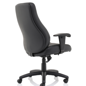 Winsor Medium Back Executive Black Leather Office Chair with Arms - Image 9