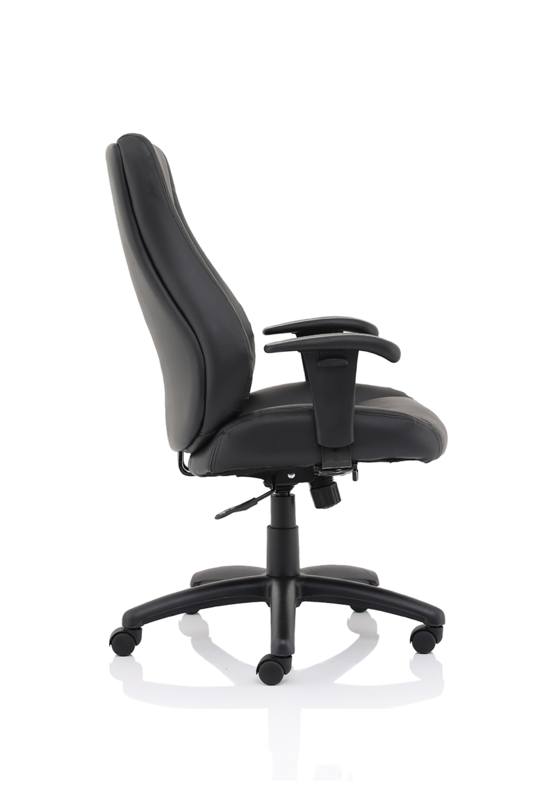 Winsor Medium Back Executive Black Leather Office Chair with Arms - Image 10