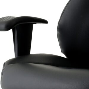 Winsor Medium Back Executive Black Leather Office Chair with Arms - Image 34