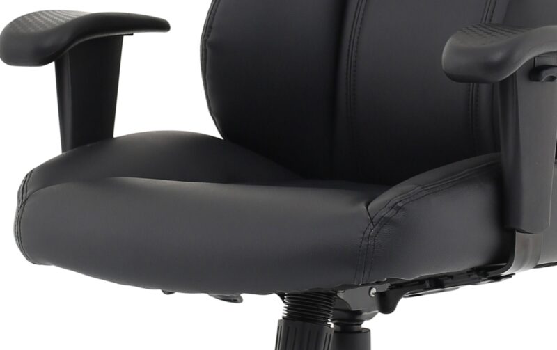 Winsor Medium Back Executive Black Leather Office Chair with Arms - Image 33
