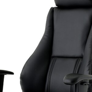 Winsor Medium Back Executive Black Leather Office Chair with Arms - Image 31