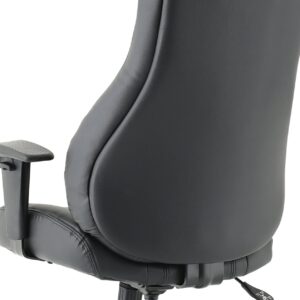 Winsor Medium Back Executive Black Leather Office Chair with Arms - Image 29