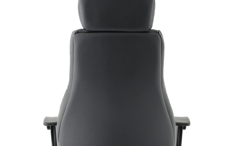 Winsor Medium Back Executive Black Leather Office Chair with Arms - Image 28