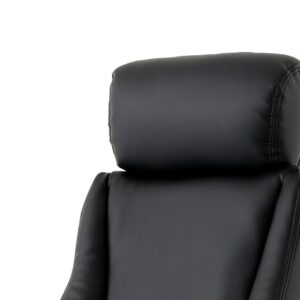 Winsor Medium Back Executive Black Leather Office Chair with Arms - Image 23