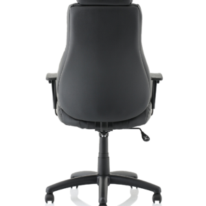 Winsor Medium Back Executive Black Leather Office Chair with Arms - Image 6