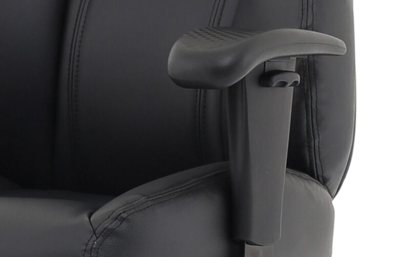 Winsor Medium Back Executive Black Leather Office Chair with Arms - Image 35