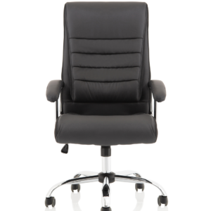 Dallas High Back Black Leather Executive Office Chair with Arms - Image 2