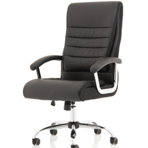 Dallas High Back Black Leather Executive Office Chair with Arms - Image 3
