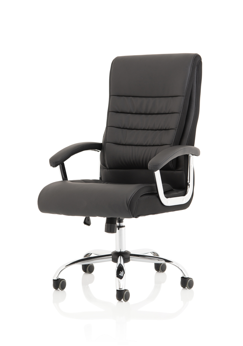 Dallas High Back Black Leather Executive Office Chair with Arms - Image 3