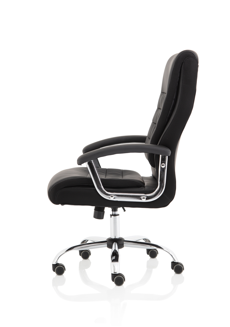 Dallas High Back Black Leather Executive Office Chair with Arms - Image 4