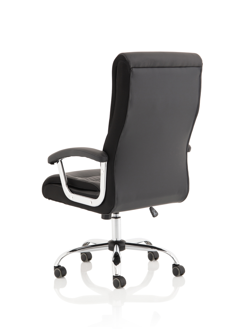 Dallas High Back Black Leather Executive Office Chair with Arms - Image 5