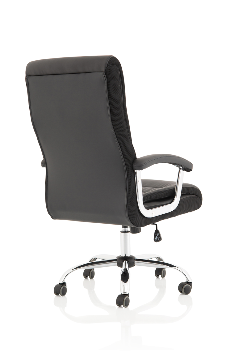 Dallas High Back Black Leather Executive Office Chair with Arms - Image 7