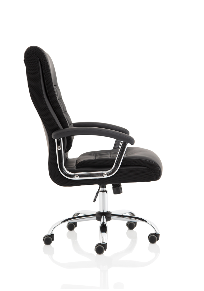 Dallas High Back Black Leather Executive Office Chair with Arms - Image 8