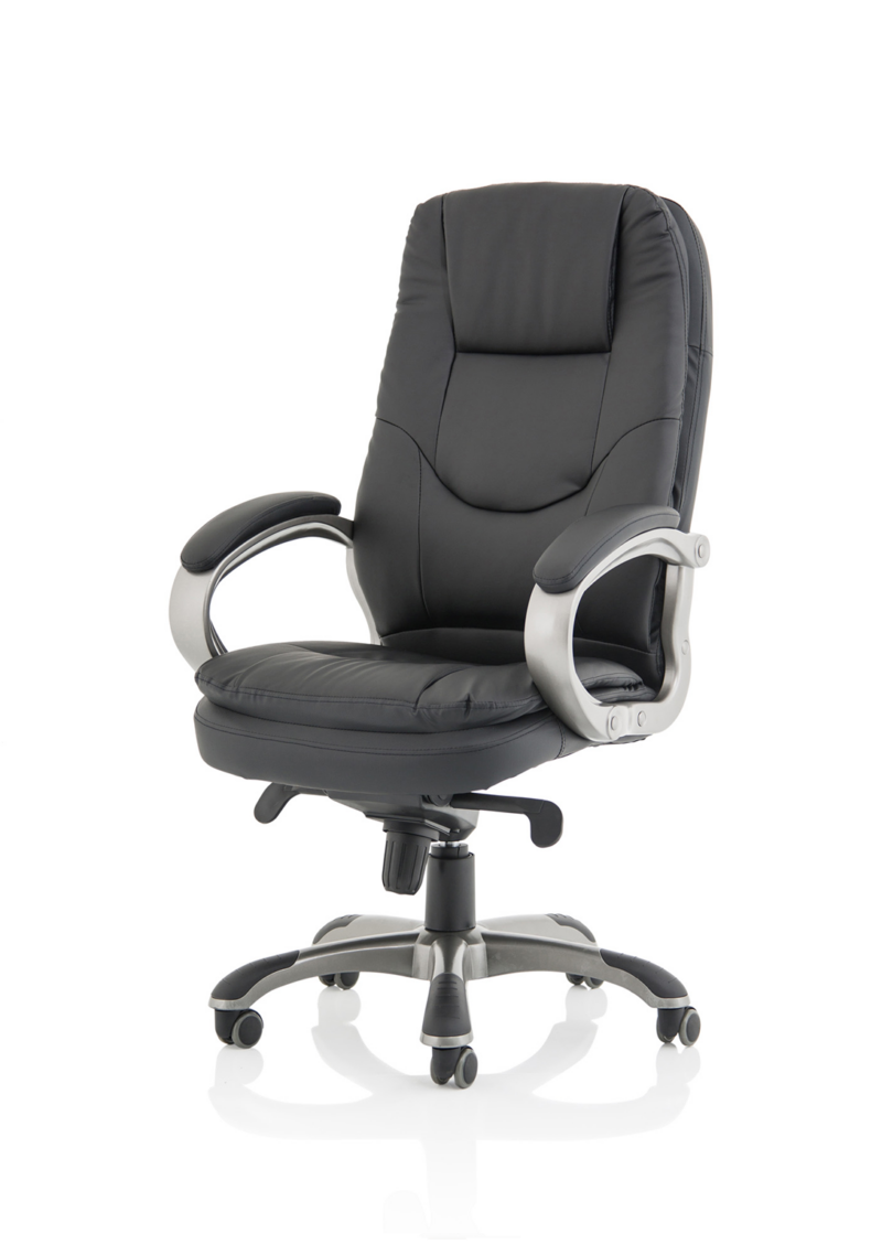 Oscar High Back Black Executive Office Chair with Arms - Image 3