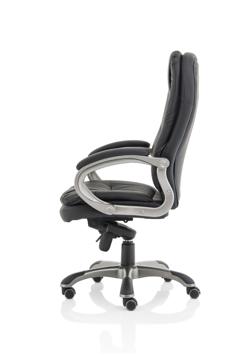 Oscar High Back Black Executive Office Chair with Arms - Image 4