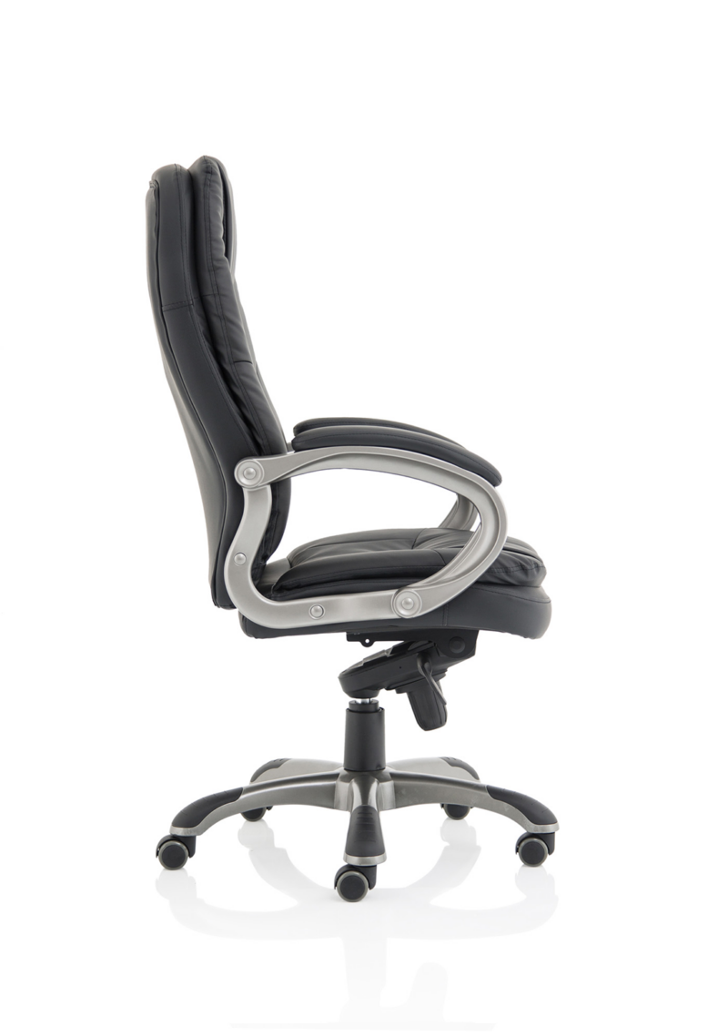 Oscar High Back Black Executive Office Chair with Arms - Image 8
