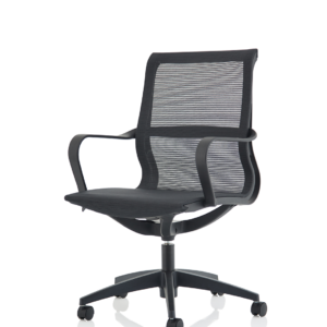 Lula Medium Mesh Back Executive Office Chair with Arms - Image 3
