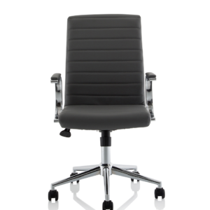 Ezra Medium Back Leather Executive Office Chair with Arms - Image 25