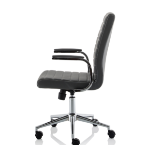 Ezra Medium Back Leather Executive Office Chair with Arms - Image 27