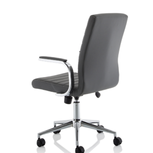 Ezra Medium Back Leather Executive Office Chair with Arms - Image 28