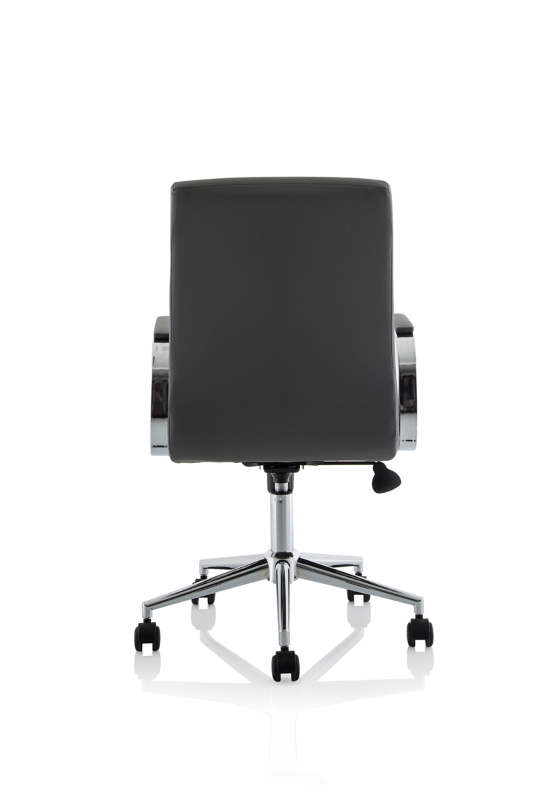 Ezra Medium Back Leather Executive Office Chair with Arms - Image 29