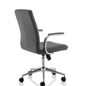 Ezra Medium Back Leather Executive Office Chair with Arms - Image 30