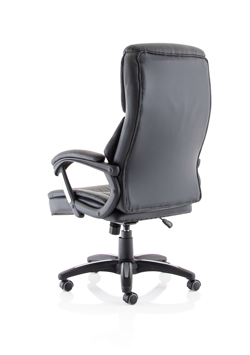 Stratford High Back Executive Black Leather Office Chair with Arms - Image 5