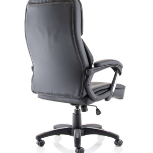 Stratford High Back Executive Black Leather Office Chair with Arms - Image 7